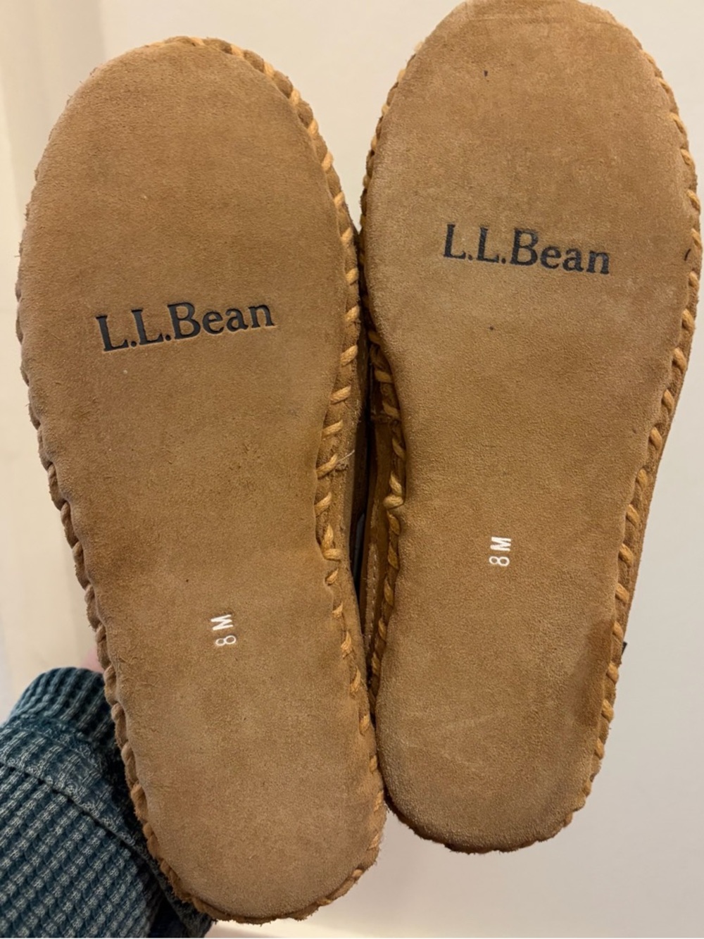 L.L. BEAN Women's Wicked Good Camp Moccasins, Brown Women’s 8 VEUC - Picture 6 of 7